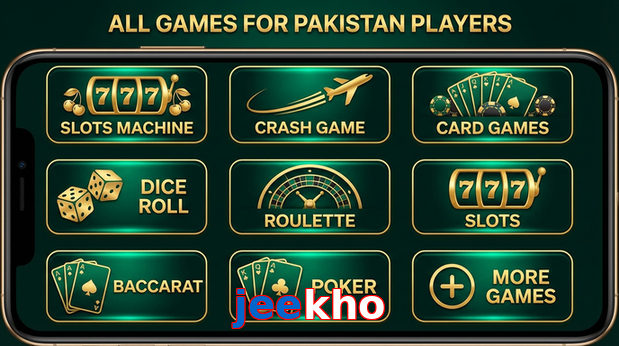 Main screen of Jeekho games page for PK players